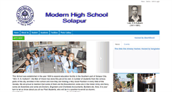 Desktop Screenshot of modernhighschoolsolapur.com